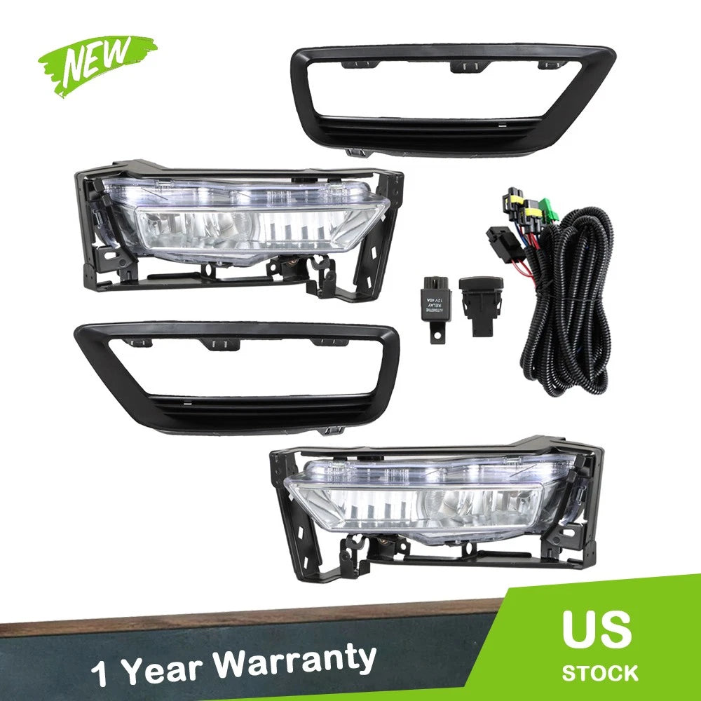 Front Fog Lights for Honda Accord (2013–2015) Halogen, Switch, Wire Harness