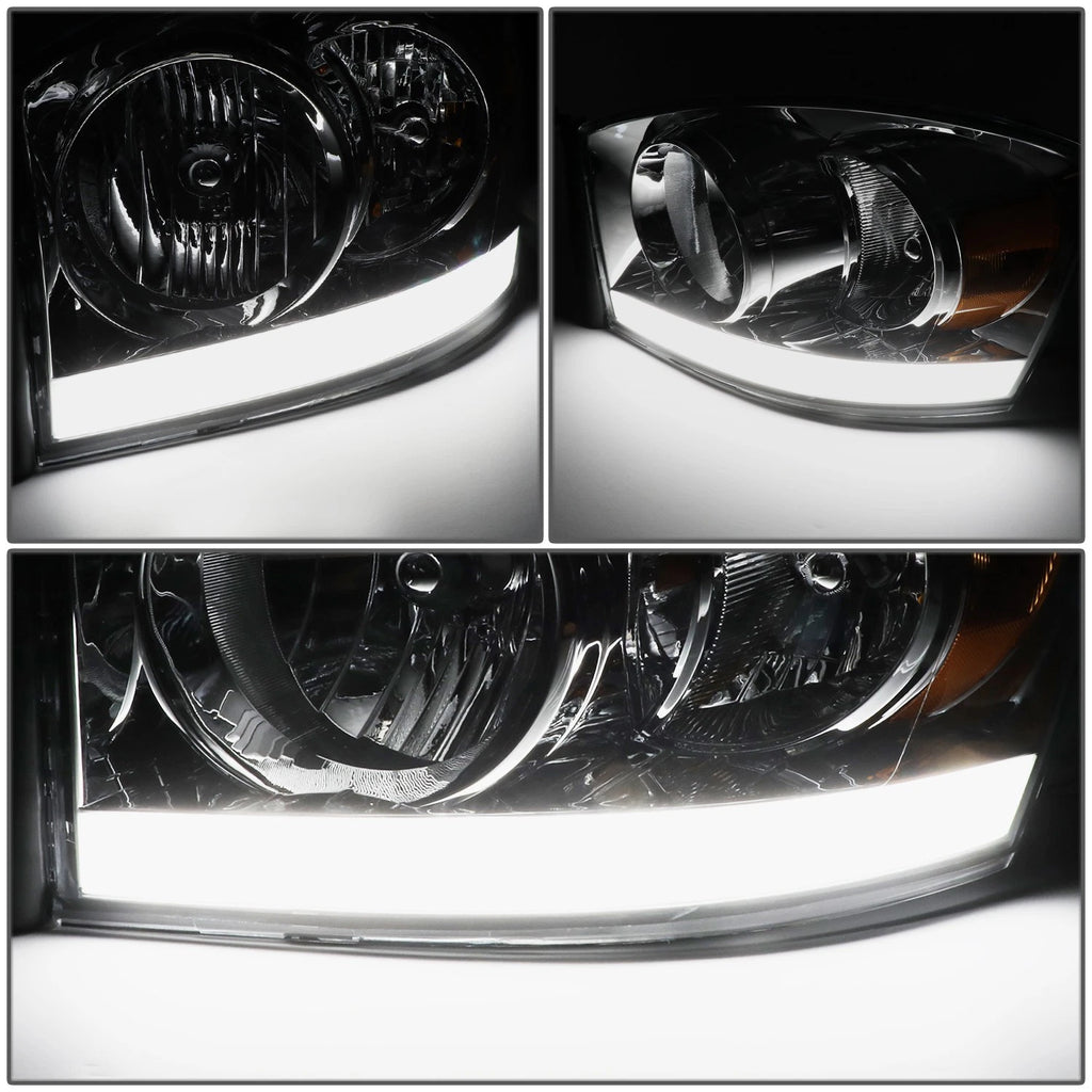 LED DRL for Dodge Ram Pickup (2006–2009) Smoked Housing Amber Side Lamp