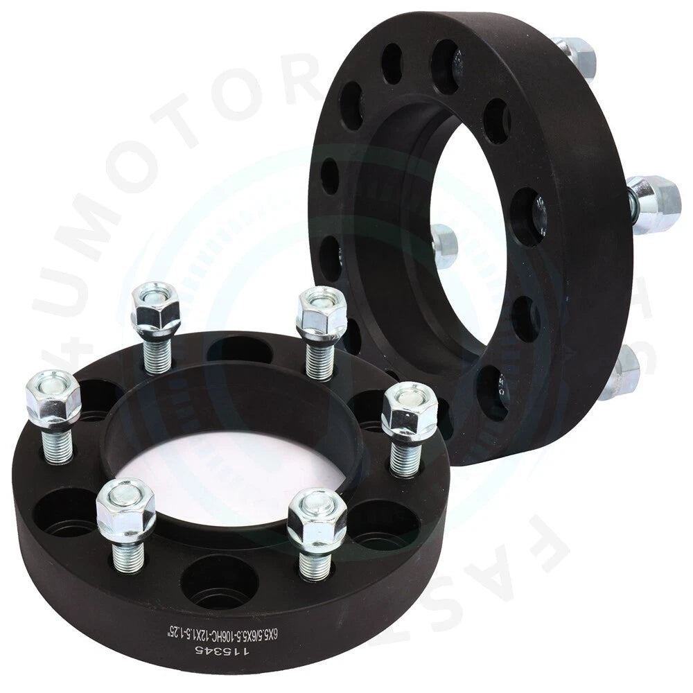 Set of 2 Wheel Spacers 1.25" 6x5.5 HubCentric for Toyota 4Runner (1996–2018)