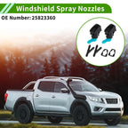 Windshield Washer Nozzle Set of 2 with Y Hose Connector for Chevrolet (2013–2017)