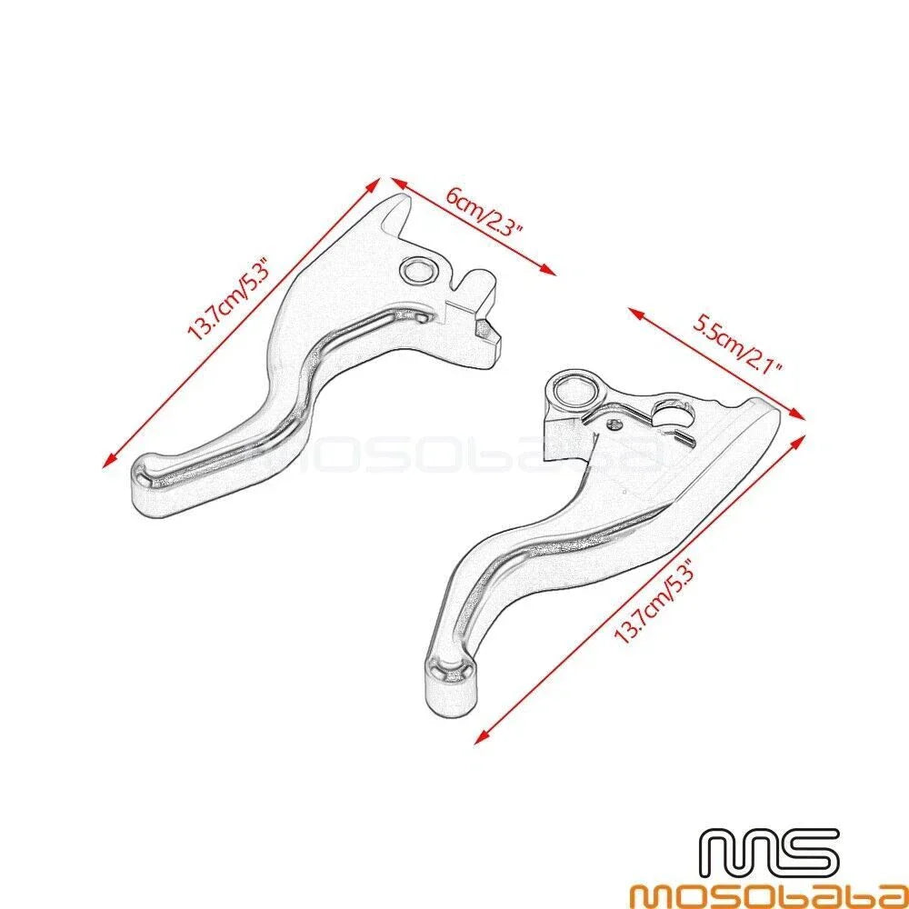 Brake Clutch Levers Set for Harley Softail Street Bob Low Rider Fat Boy (2015-2022)