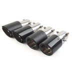 Exhaust System Pipe Muffler Tip for - Stainless Steel Carbon Fiber