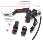 22mm Left Adjust Easy Pull Clutch Lever for BMW KTM Honda Suzuki Kawasaki