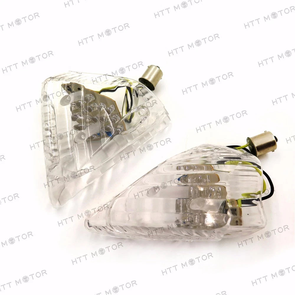Clear Turn Signal Lens Cover w/ LED for Suzuki GSXR600 750 (2006–2007) GSXR1000 (2005–2006)