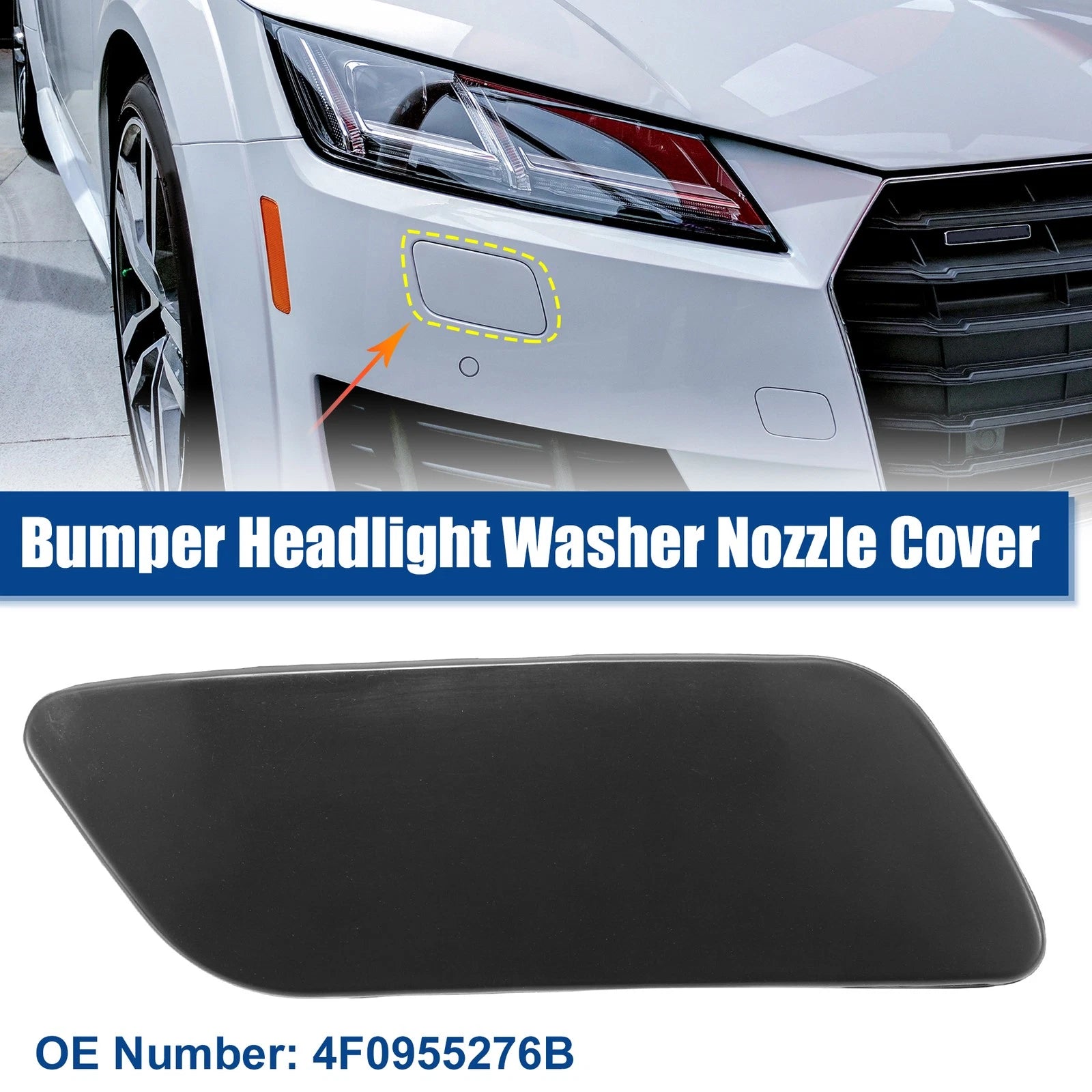 Headlight Washer Nozzle Cover for Audi (2010–2017)