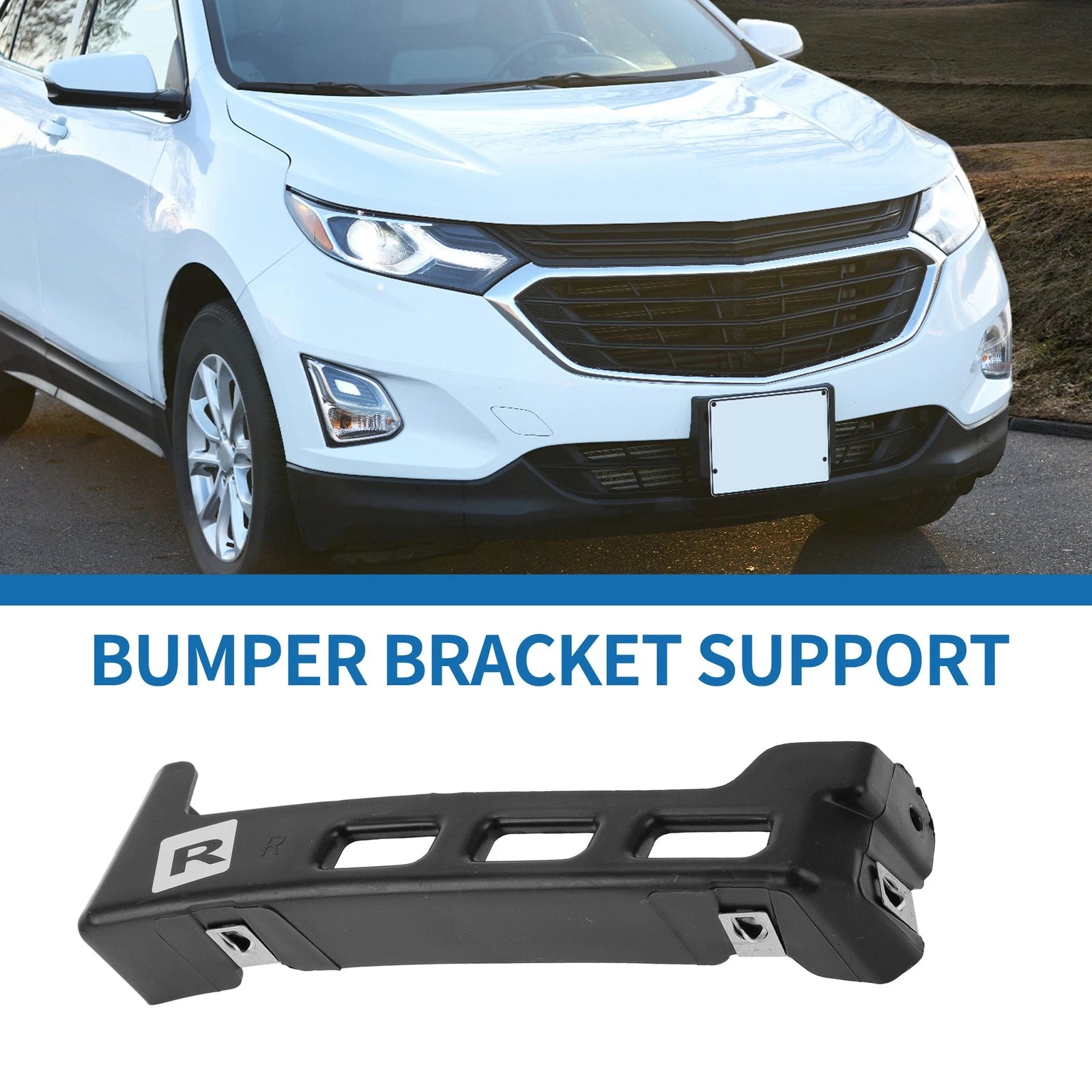 1pc Right Front Bumper Retainer Bracket No.23227562 for Chevrolet Equinox (2018–2022)