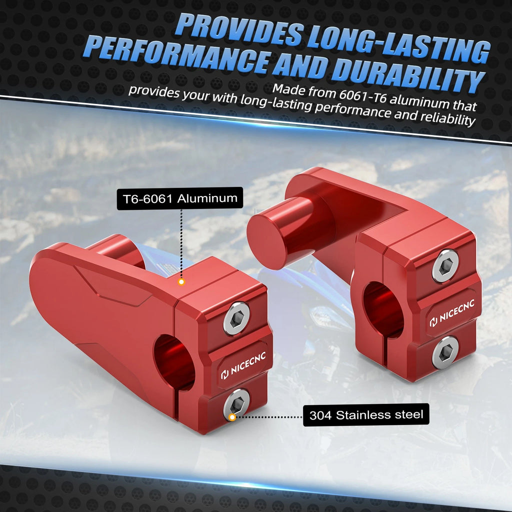 Handlebar Risers Clamps for Yamaha Blaster 200 Banshee 350 (200–2006)
