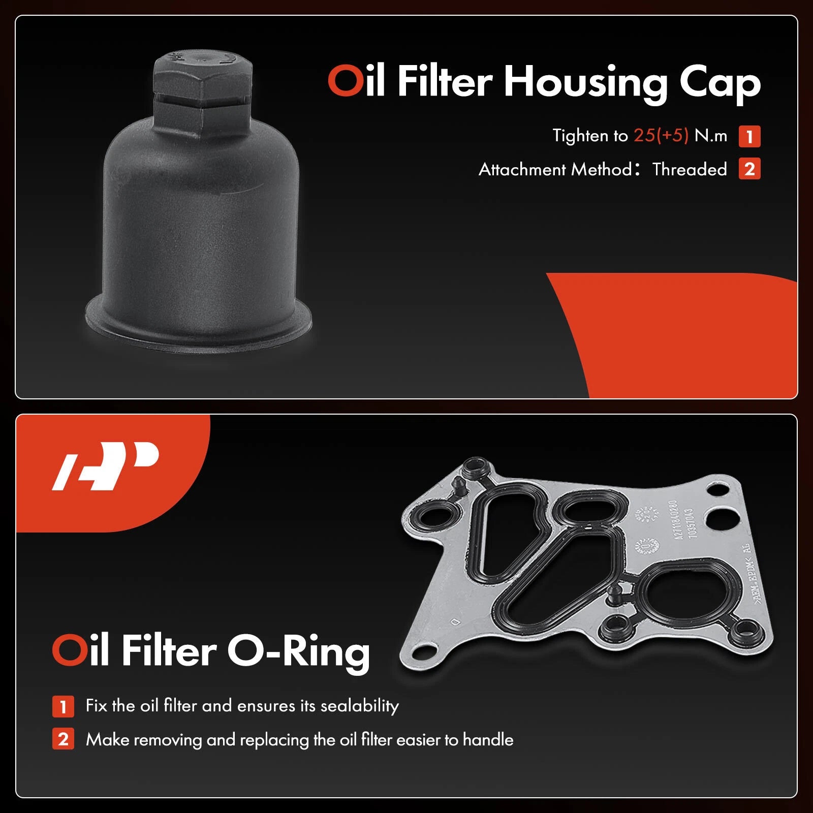 Aluminum Engine Oil Filter Housing for Benz SLK250 C250 (2012–2015)
