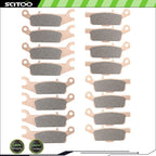 Set of 4 Brake Pads for Yamaha Grizzly YFM 550 700 (2007–2011)