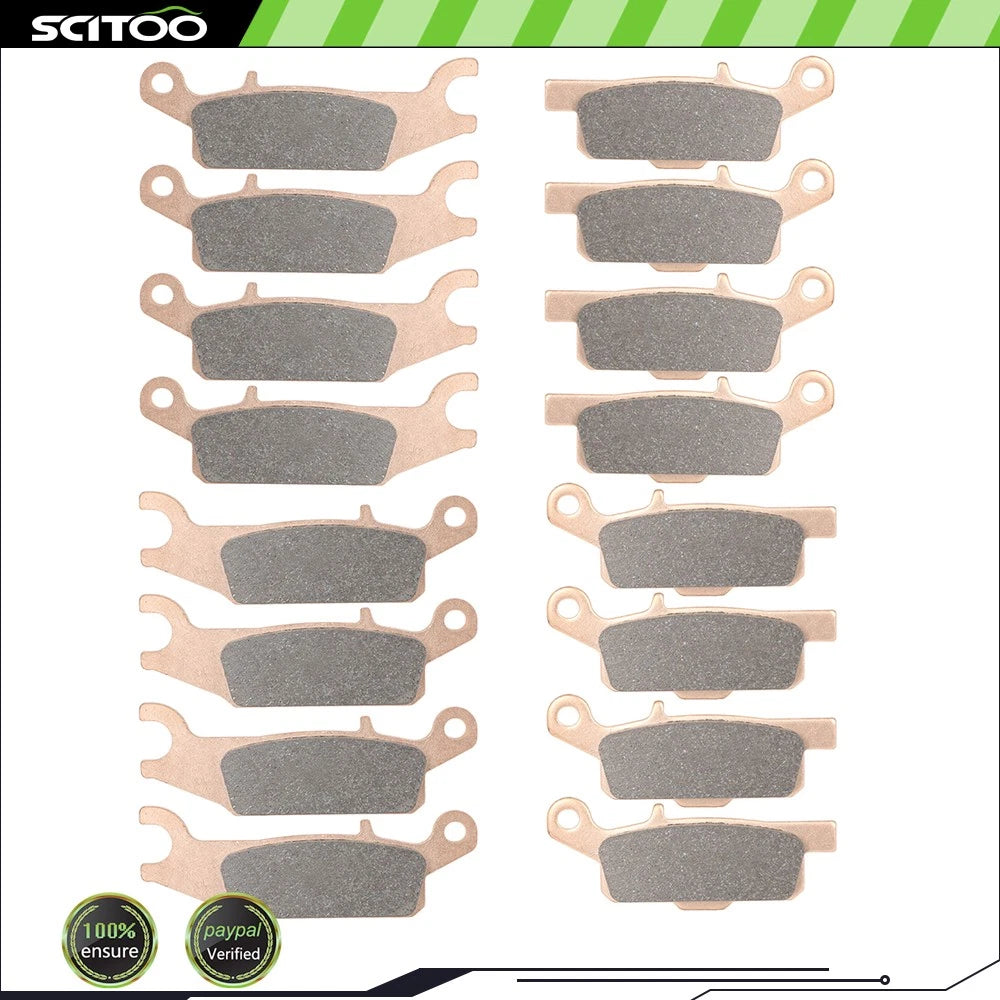 Set of 4 Brake Pads for Yamaha Grizzly YFM 550 700 (2007–2011)