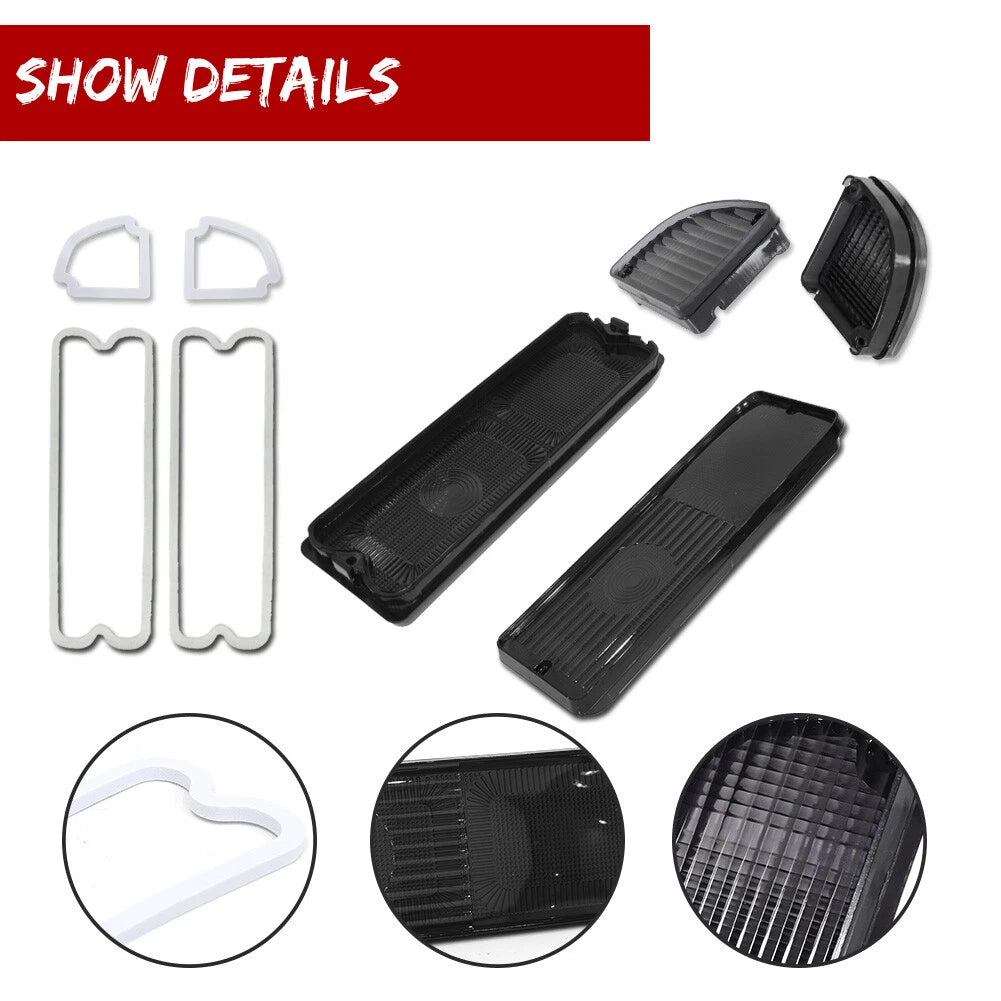 Tail Light & Reverse Light for Chevy Pickup Truck (1967–1972) - Smoke Lens