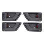 Door Handle Inner 4 x Black Front Rear Left Right for Hyundai Getz (2002–2011)