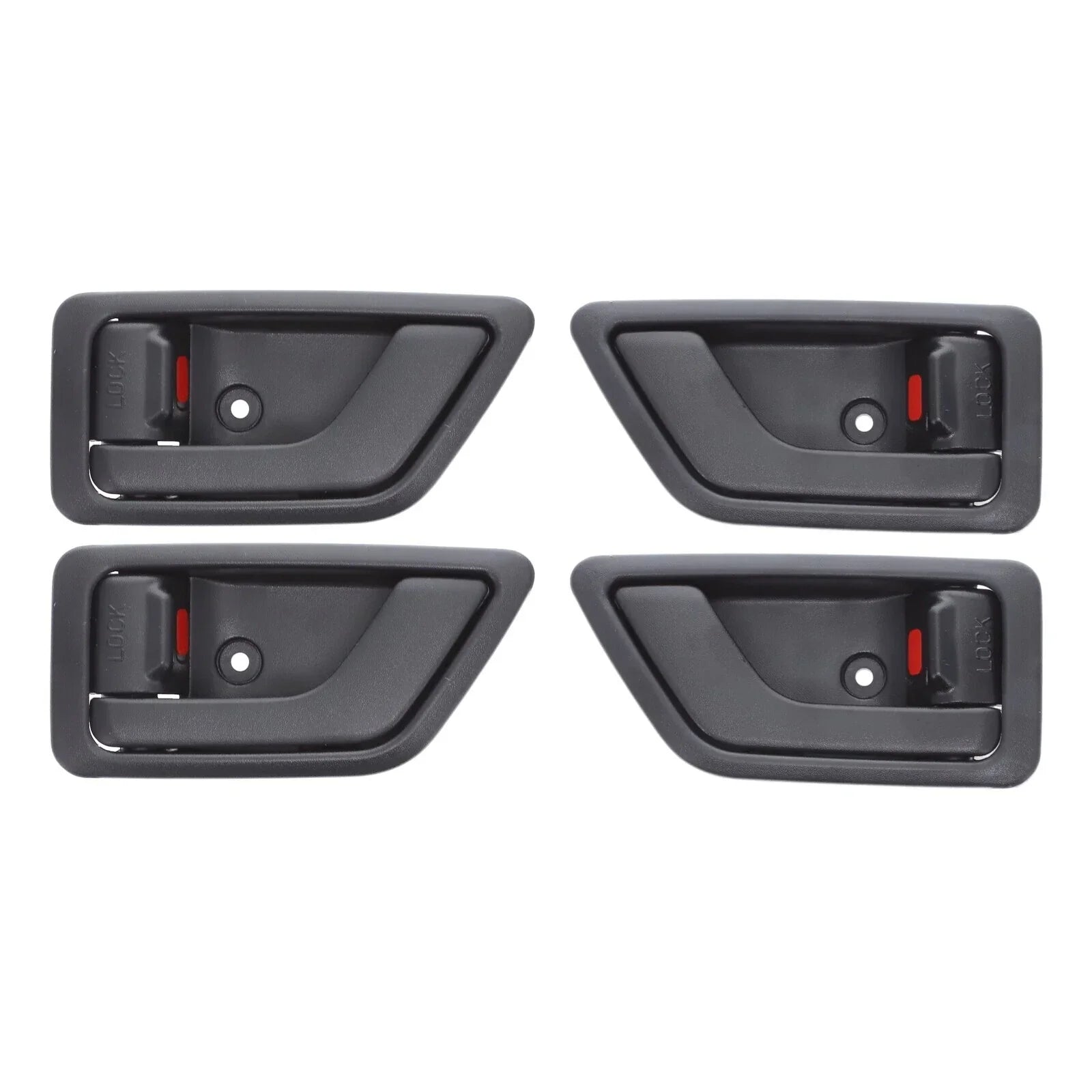 Door Handle Inner 4 x Black Front Rear Left Right for Hyundai Getz (2002–2011)