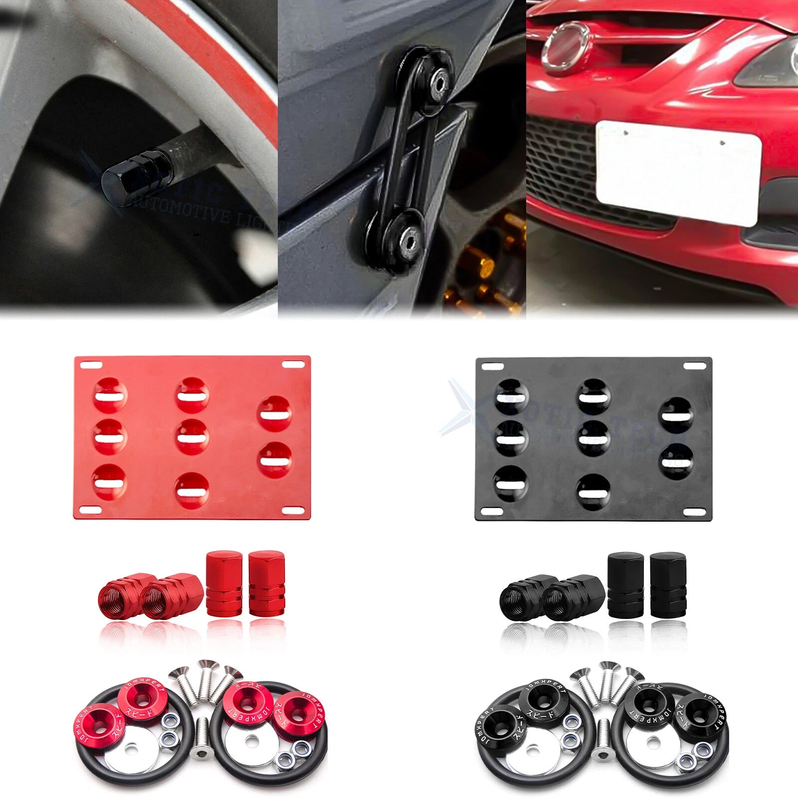 Tow Hook License Plate Air Valve Cap Release Fastener for Mazda 3 6 CX-5 (2014–2025)