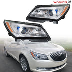 Set of 2 Projector Halogen Headlights with LED DRL for Buick LaCrosse (2014–2016)