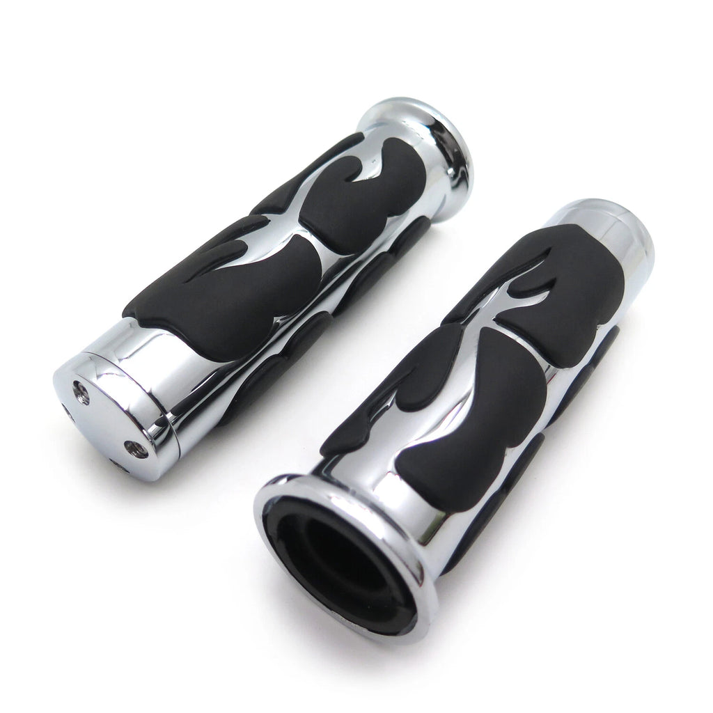 Flame Hand Grips 22mm 7/8" for Honda ATV CB CBR NSR RVF RVT VFR VTR Hornet