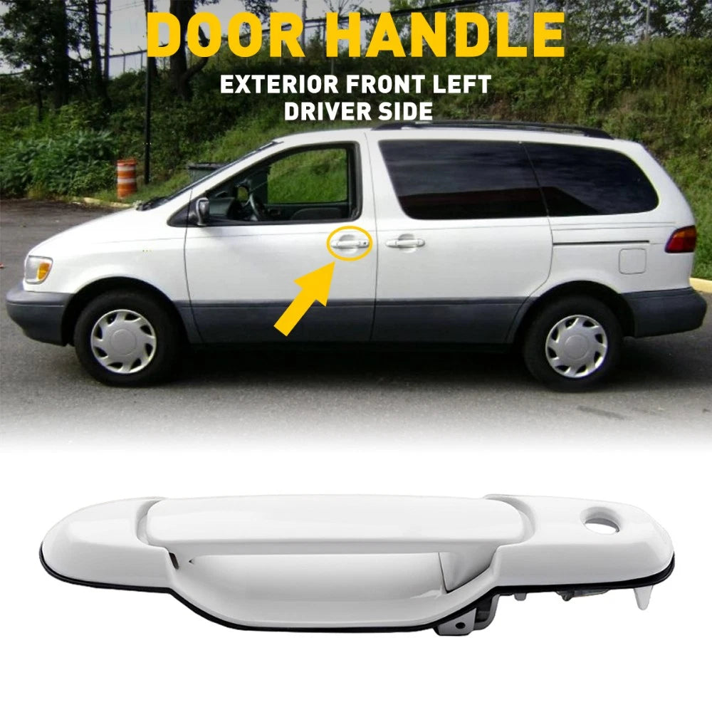 Exterior Door Handle for Toyota Sienna (1998–2003) - White