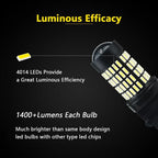 2X LED Reverse Light Bulbs for GMC Sierra 1500 (2005–2008)