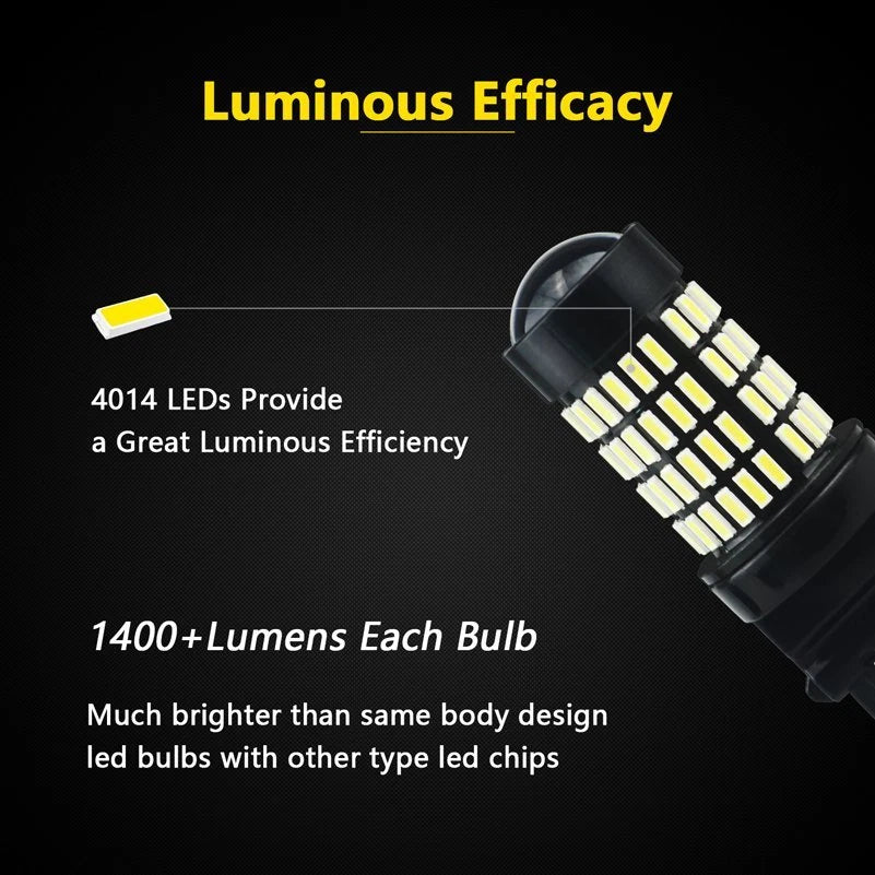 2X LED Reverse Light Bulbs for GMC Sierra 1500 (2005–2008)
