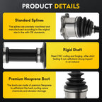 Set of 2 CV Axle Shafts for Toyota Pickup 4Runner (1988–1995)