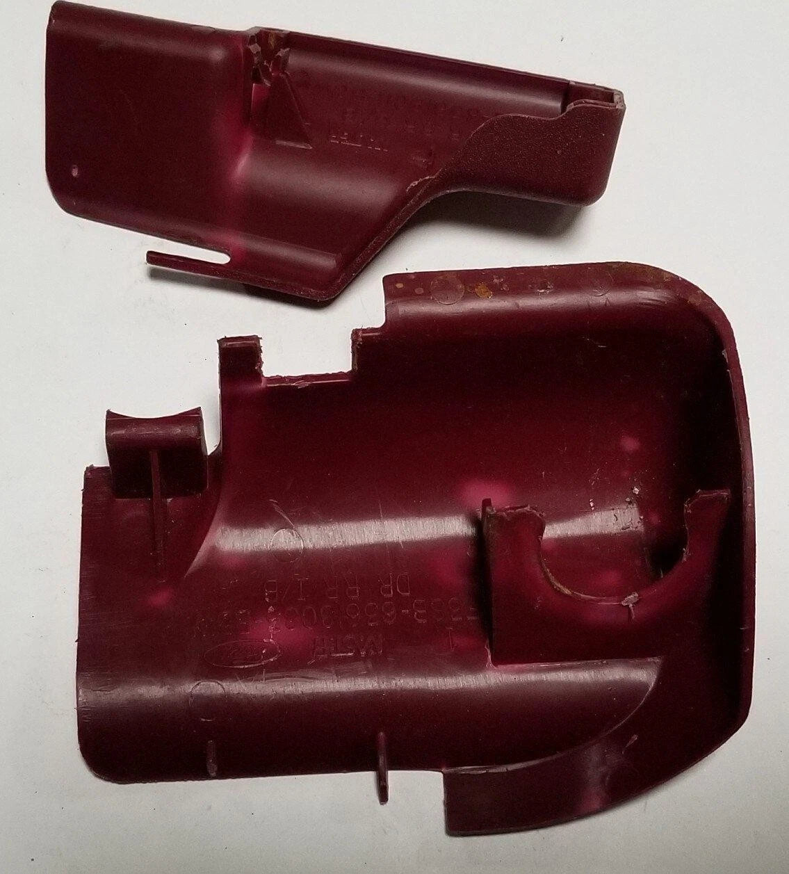 Set of 2 Rear Seat Mount Panels for 1989–1997 Thunderbird Cougar (Red)