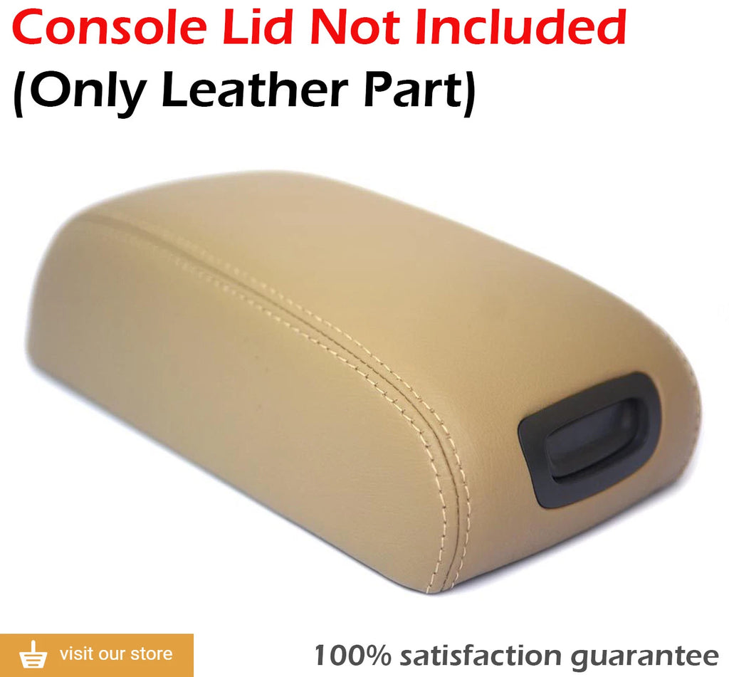 Center Console Armrest Cover for Hyundai Tucson (2005–2009) Beige Leather