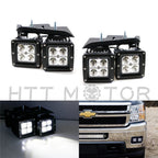 CREE LED Pod Foglight Bracket Wire for Chevrolet Silverado 2500 3500 (2007–2014)