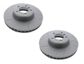 Set of 2 X-Drilled & Slotted Brake Disc Rotors for BMW F22 F23 (2014–2020)