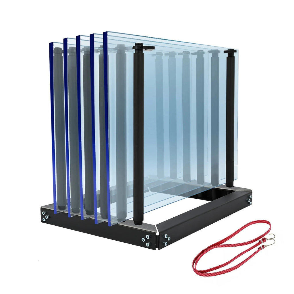 Black Steel Windshield Rack for Auto Glass Cargo (5 Lite)