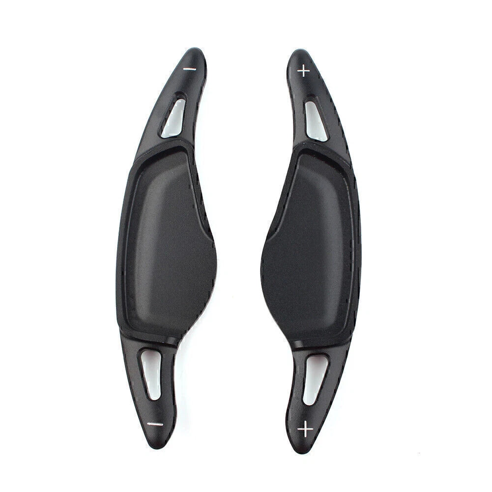 2X Black Steering Wheel Paddle Shifter Extensions for BMW 5 7 Series X3 X4 X5 (2010–2020)