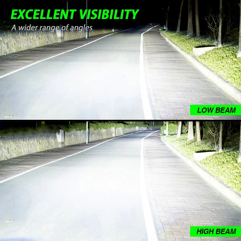 2X NOVSIGHT 9012 HIR2 LED Headlight Bulbs 6500K 100W 22000LM for