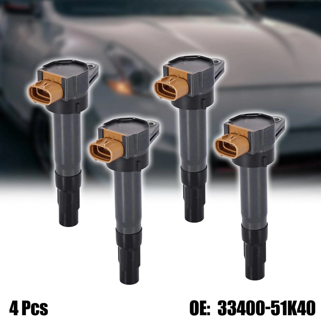 Set of 4 Ignition Coils for Suzuki SX4 Grand Vitara Kizashi (2010–2013) 33400-51K40