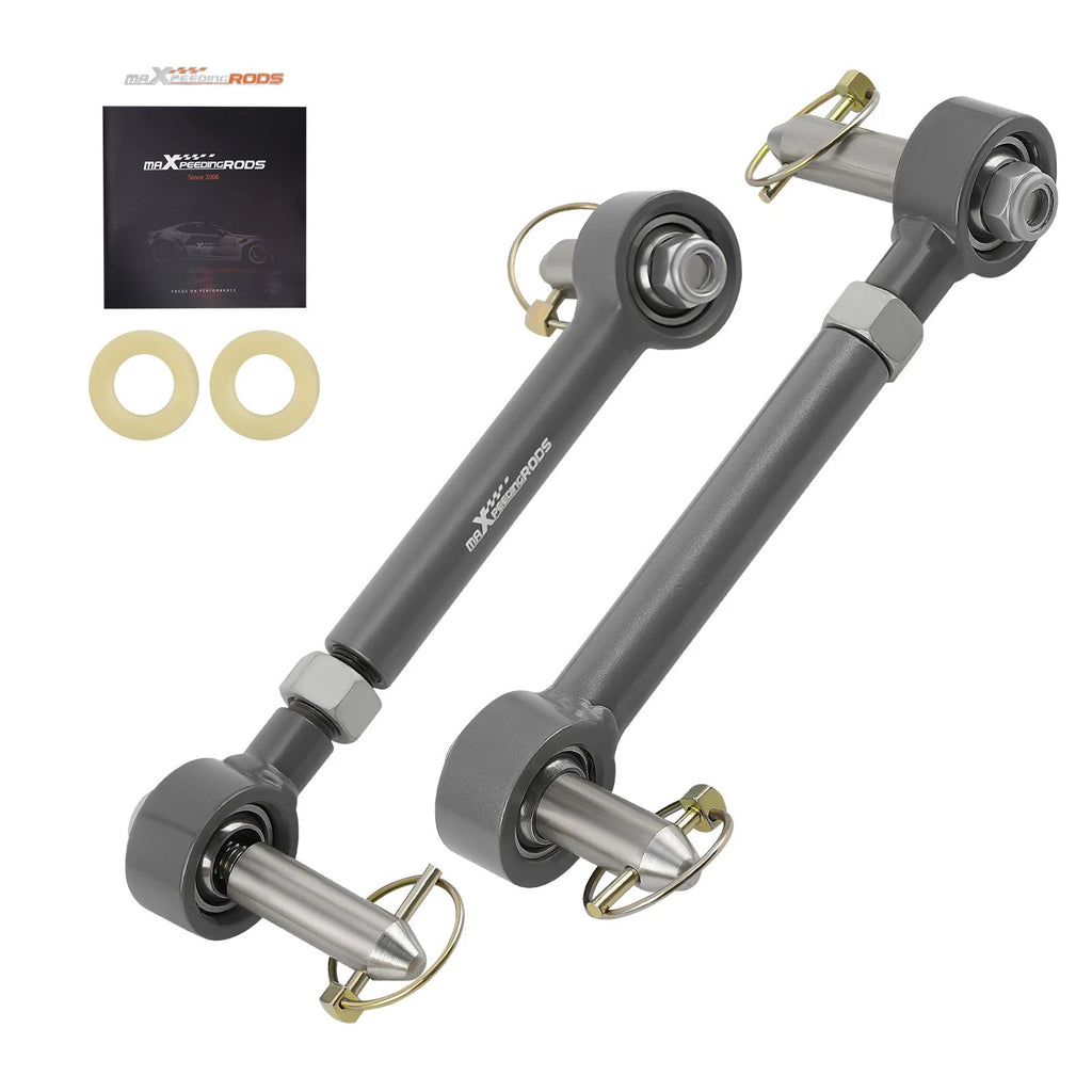 2X Adjustable 2.5-6.0" Lift Front Sway Bar Links for Jeep Wrangler JK (2007–2018)