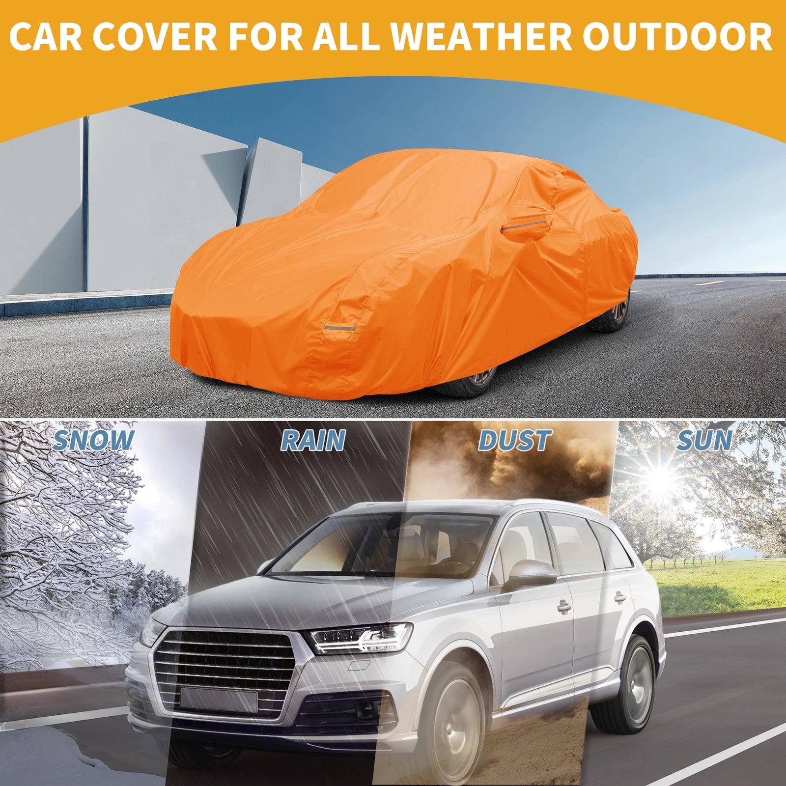 Waterproof Car Cover for Lexus LC (2018–2023) 210D-PU with Zipper