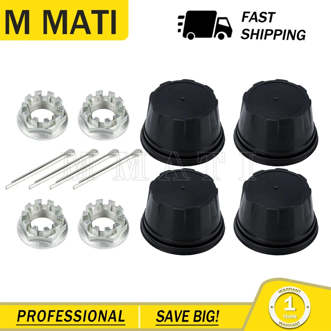 4x Wheel Cap w/Nut Pin for Honda (44732-HC4-010)
