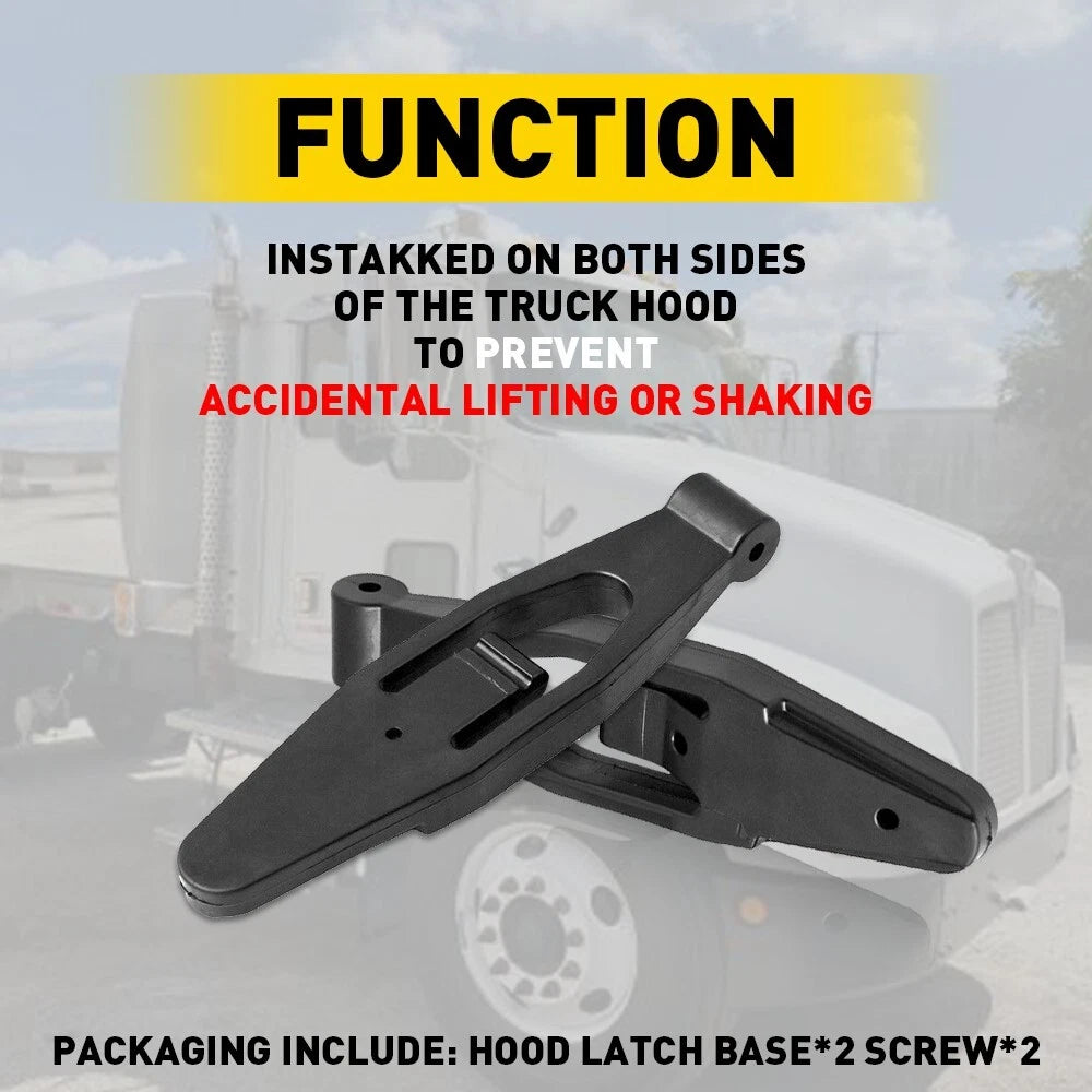 Set of 4 Hood Latch Bases for Peterbilt 357 367 377 378 379 388 389 (L56-0001)