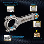 Forged H-Beam Connecting Rods for Toyota Tacoma Hilux (1995–2004)