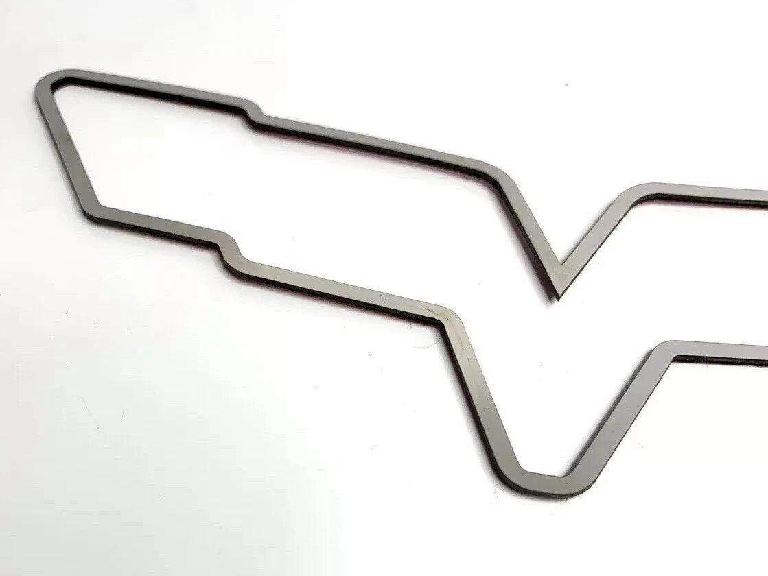 Adhesive Emblem Trim Polished Stainless Steel for 2005–2013 C6 Corvette