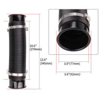 3" Flexible Cold Air Intake Hose Filter Pipe Kit for Universal Applications