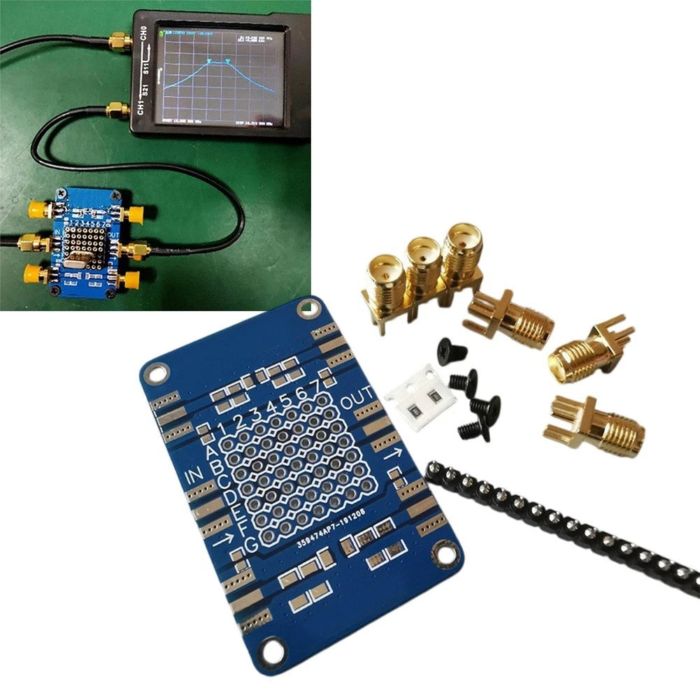 L68A Nano VNA Test Demo Board Kit with Female Headers Calibration Res