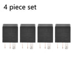Set of 4 Relay 12V 30A 5 Pin for Automotive Truck Replacement