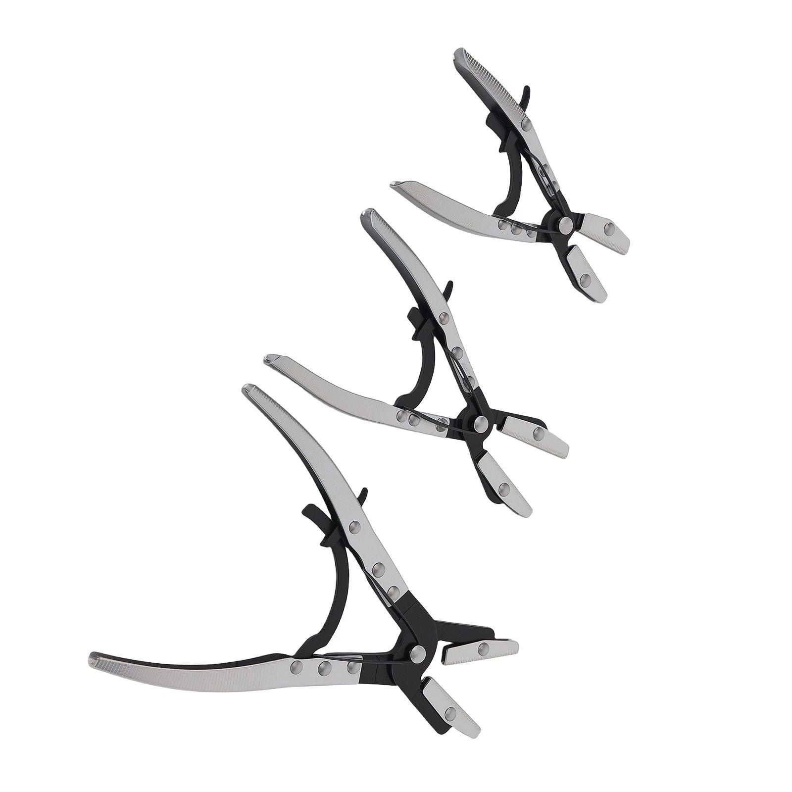 3pc Line Clamp Tool Set for Car Fuel Coolant Brake Hoses (8" 10" 12")