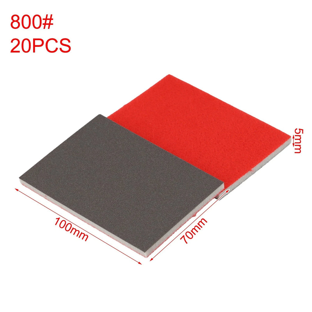 Sandpaper Sponge Set of 20 Grains 180-2500 for Precision Work