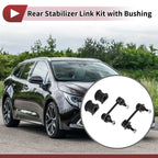 Set of 2 Rear Stabilizer Bar Links with Bushings for Toyota RAV4 (No.K80297)