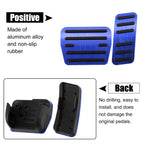 2 Pcs Non-Slip Metal Foot Pedal Cover for Volkswagen Golf VII (2013–2020)