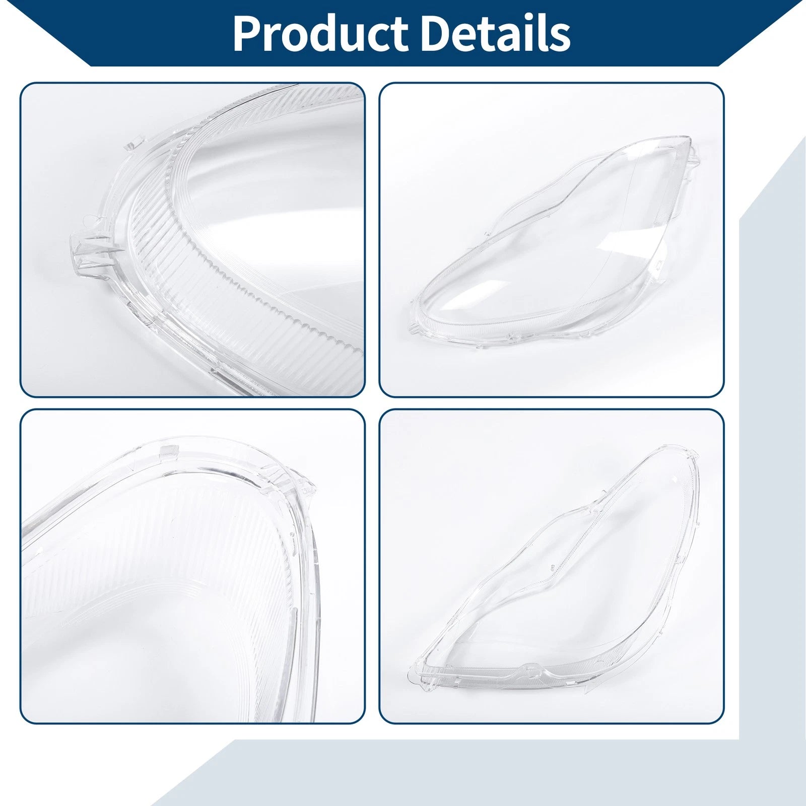 1 Pc Front Right Headlight Lens Cover for Mercedes-Benz (2006–2012) No.A2198203061