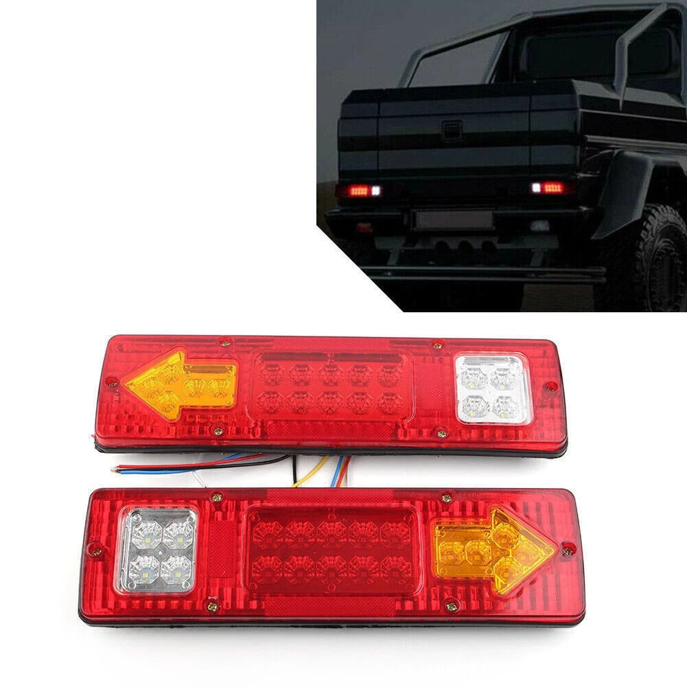 19 LED Rear Tail Light Brake Turn Signal Reverse Lamp for Trailers Trucks (12V)