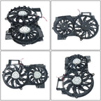 Dual Engine Radiator Cooling Fan Assembly 620-835 for Audi A6 V6 3.2L (2006–2011)