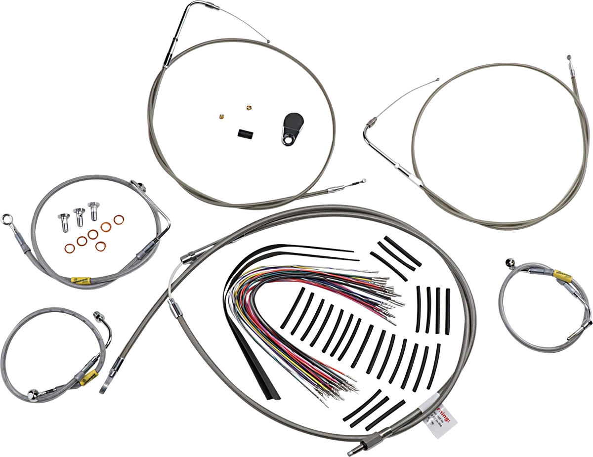 Control Kit for Early Touring Bikes with Bagger Bar Handlebars (15")
