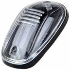 5X Clear Lens White 5730 LED Cab Roof Running Marker Lights w/ Wiring Kit